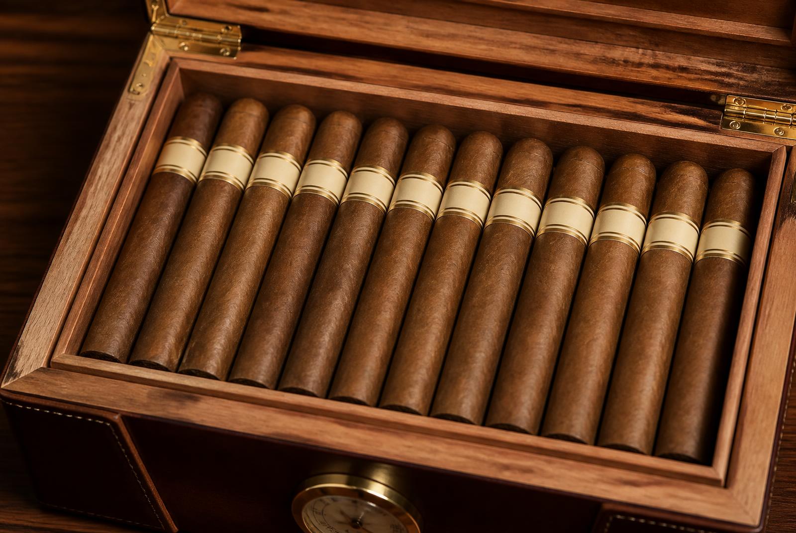 Styled cigar display for a private celebration
